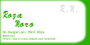 roza moro business card